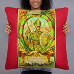 Athabalipa Last King of Inca Empire w/ Red backdrop Basic Pillow