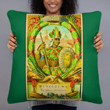 Athabalipa Last King of Inca Empire w/ green backdrop Basic Pillow