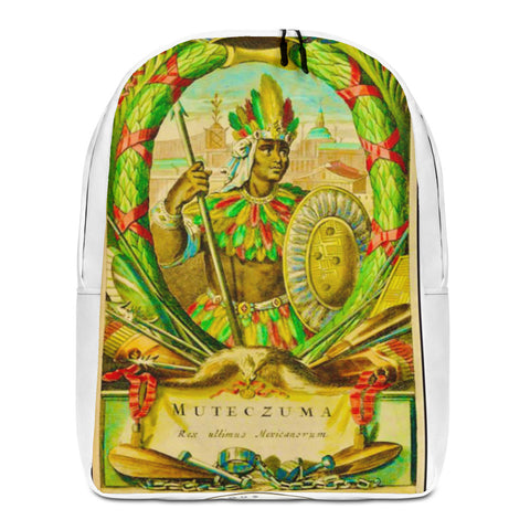 Last Inca King  Backpack White w/ green lettering