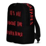 Bout the Experience Backpack (Black w/ Red lettering)