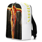 Dripping in Honey Backpack (White w/ gold lettering)