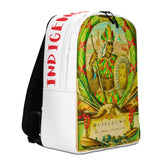 Last Inca King  Backpack White w/red lettering