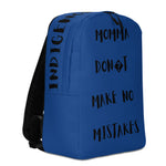 Momma No Mistakes Backpack (BLUE)