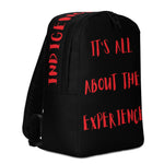 Bout the Experience Backpack (Black w/ Red lettering)