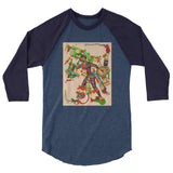 Incan warrior 3/4 sleeve raglan shirt